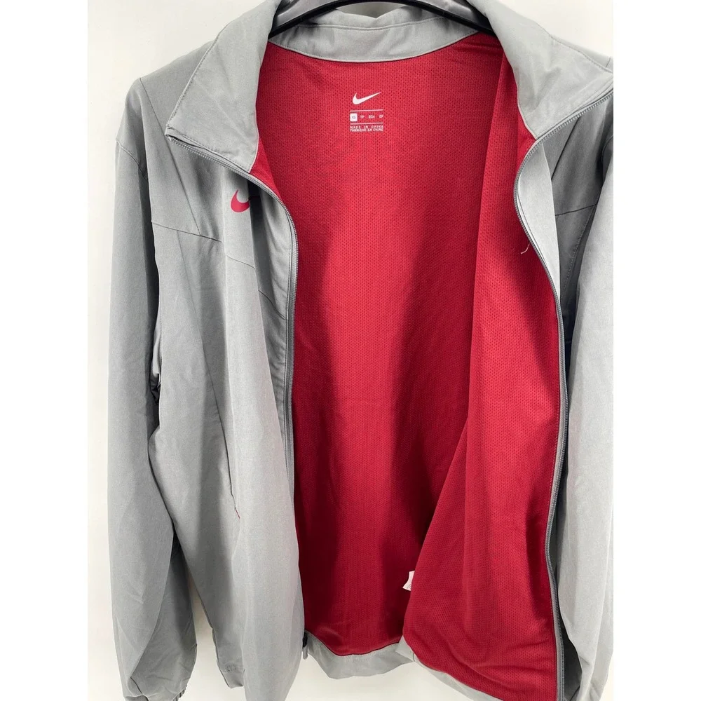 Nike Washington State Cougars WSU On-Field Full Zip Jacket Grey Mens XS EUC